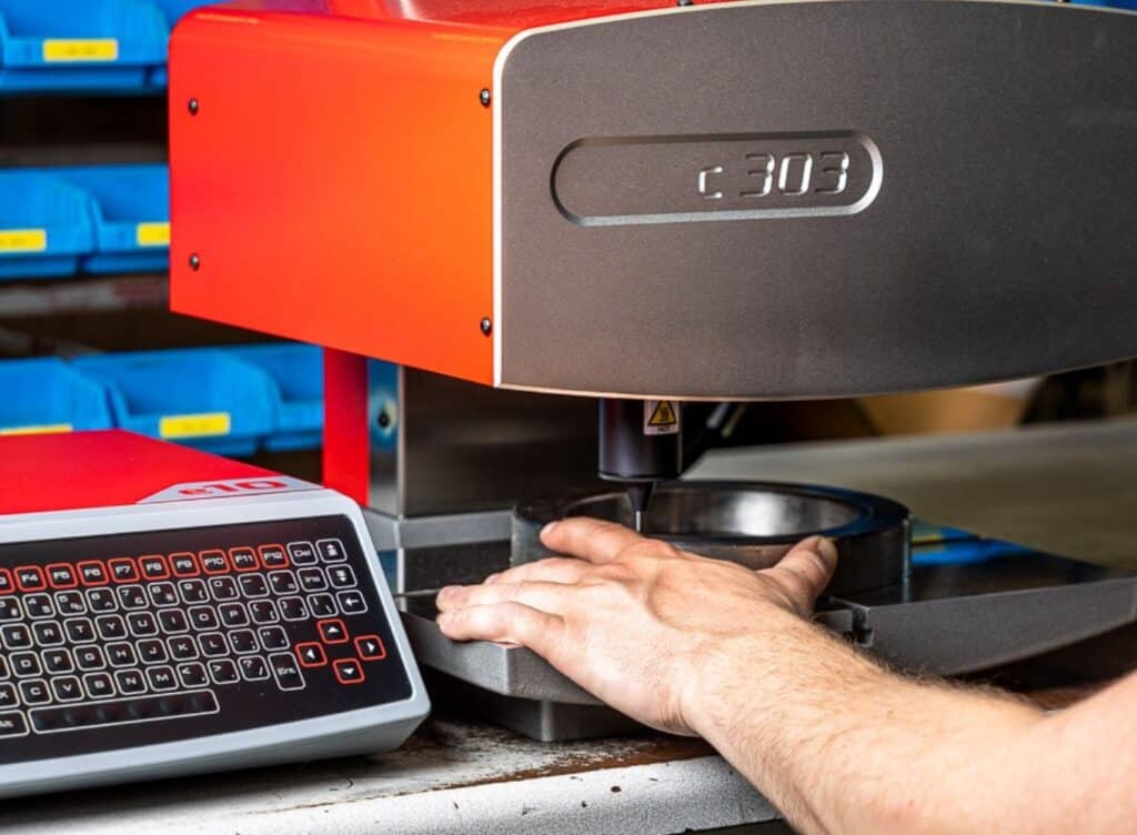 Dot peen machine c-303 column-mounted