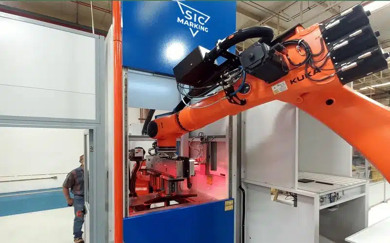 station de marquage industriel sur-mesure