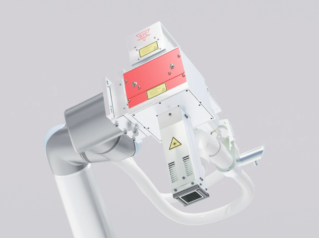 Robot laser marking